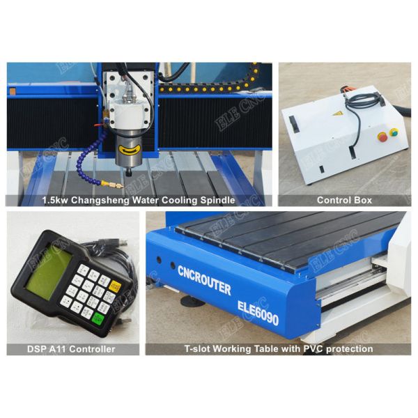 Portable 6090 Mini Advertising Engraving Machine , Desktop Cnc Cutting Machine