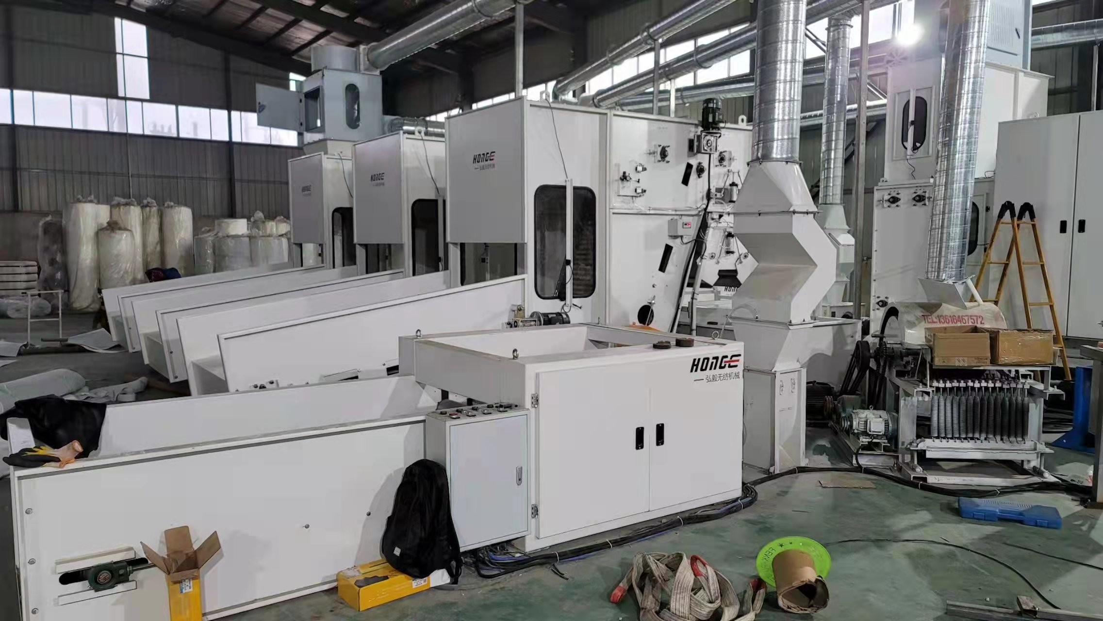 ткань 3D Geotxtile Nonwoven делая штапельное волокно машины 1200gsm PP