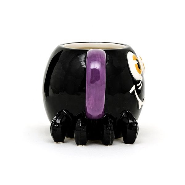 Earthenware Animal Ceramic Mugs Halloween Designed With 3D Handpaint