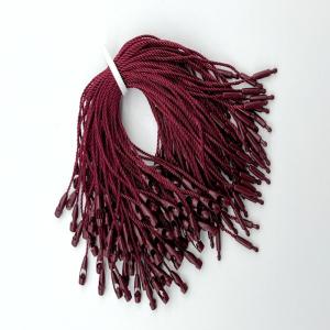 Burgundy ABS Polyester Nylon Tag Fasteners Loop Bullet Shaped Pendant