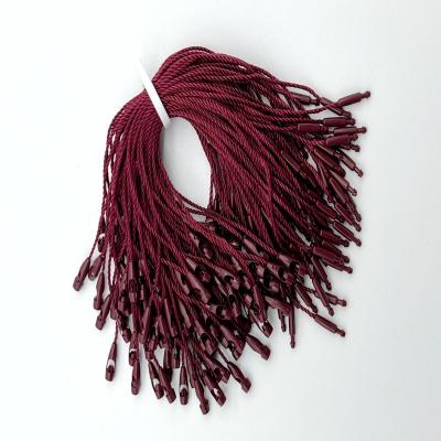 Burgundy ABS Polyester Nylon Tag Fasteners Loop Bullet Shaped Pendant