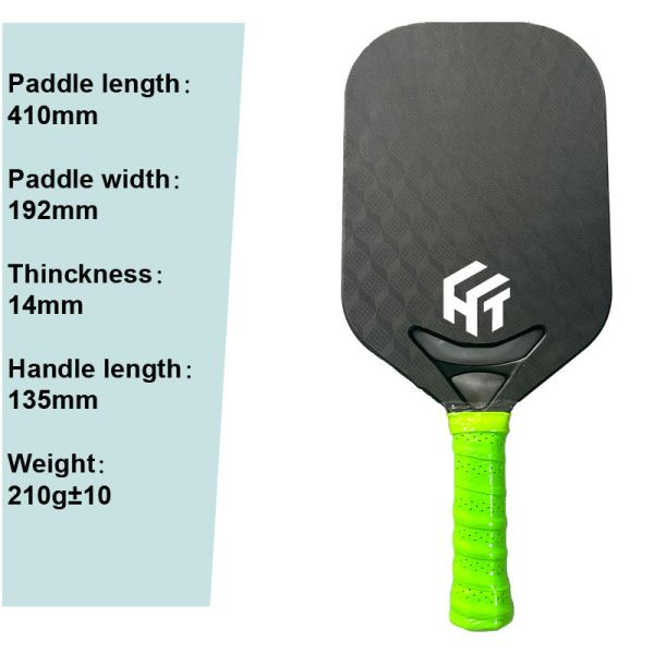 Bezel Less Thermoformed Pickleball Paddles Carbon Fiber Length 42*19.8*1.4cm
