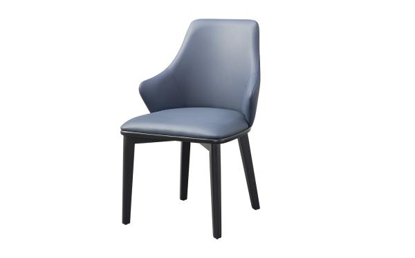 0.35cbm/pc Simple Italian Dining Chairs Comfortable Ash Wood Pu Leather Dining Chairs