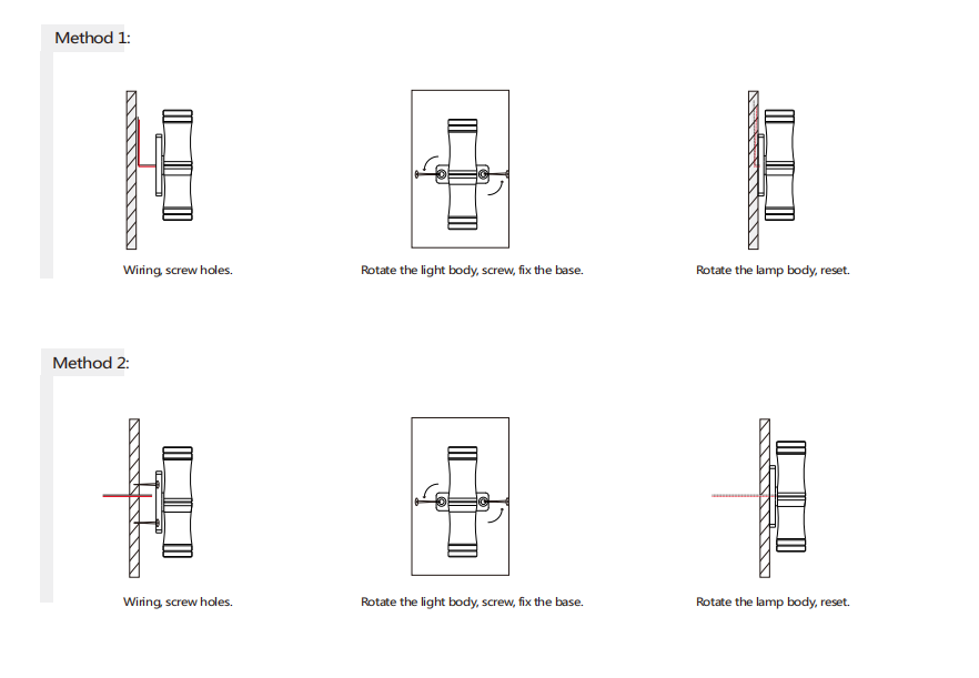 Светодиодные мини-бамбуковые трубчатые настенные фонари 1W*2 IP65 RGB водонепроницаемая настенная лампа вверх вниз наружное освещение