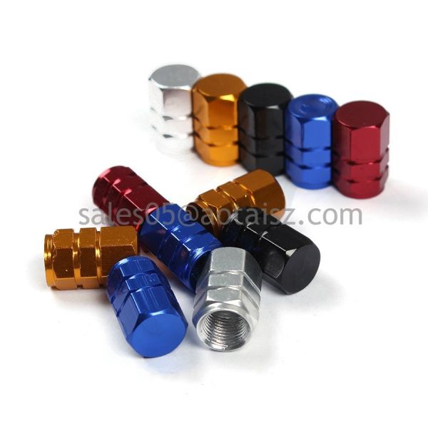 Universal Car Aluminum Alloy Wheel Tire Valve Stem Cap Cover 1Set Of 4 Pieces