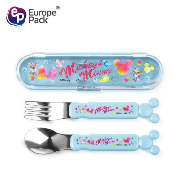 Factory Direct Customized logo stainless steel cute cartoon plastic PS handle baby kids children cutlery