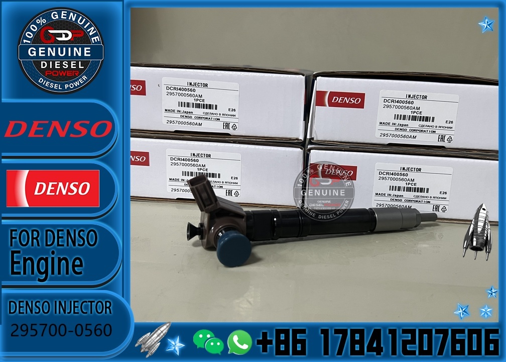 Denso Piezo Common Rail Fuel Injector 295700-0560 23670-0E020 23670-09430 23670-19025 for Toyota Hilux Fortuner 2GD-FTV 2.4L