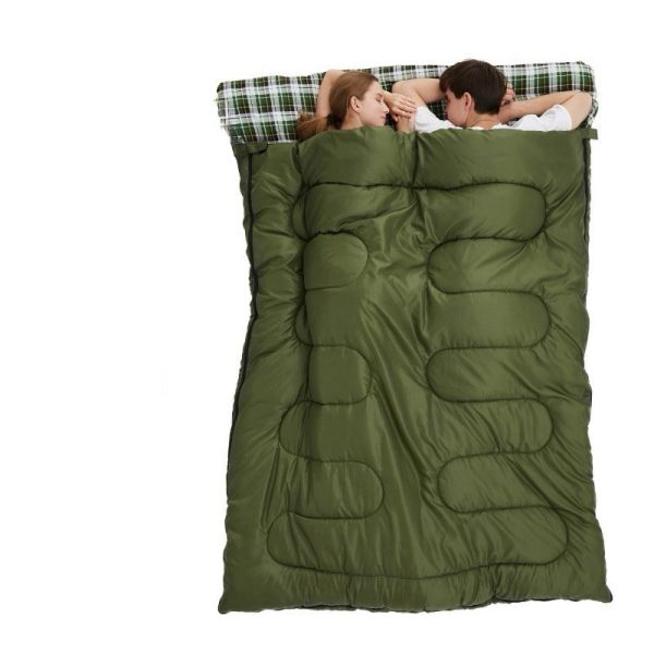 Factory wholesale ultralight outdoor double sleeping bag winter waterproof thermal sleeping bag camping
