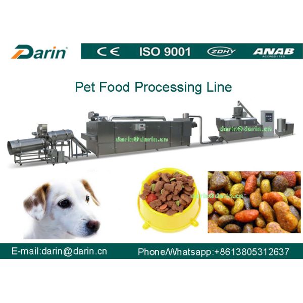 Carne, feijões, animal de estimação vegetal que mastiga a máquina da extrusão do alimento com gêmeo - parafuso