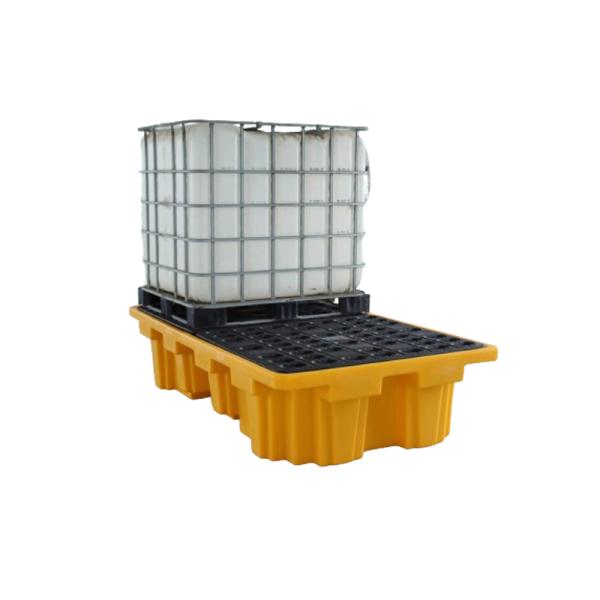 Heavy Duty 1100 Litre Industrial IBC Spill Containment Pallets 1600x1600x700mm