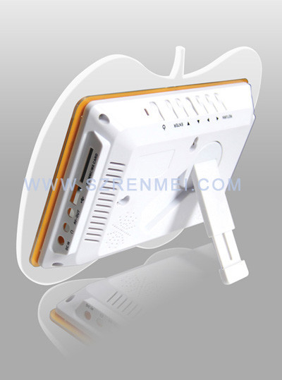Apple shape Acrylic Electronic Digital Photo Frame 250-300cd/m2 Brightness 4 Blue LED Lights