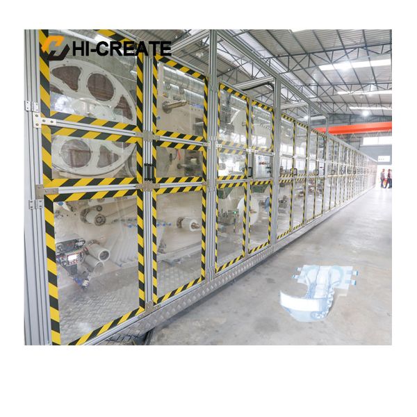 Пеленка младенца производственного оборудования пеленок младенца автоматическая взрослая делая машину