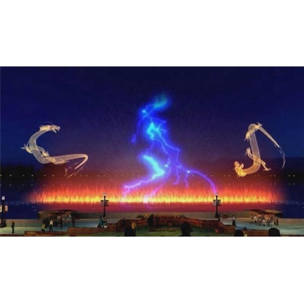 Наружный лазерный проектор 30M показывают на водном экране кино отель