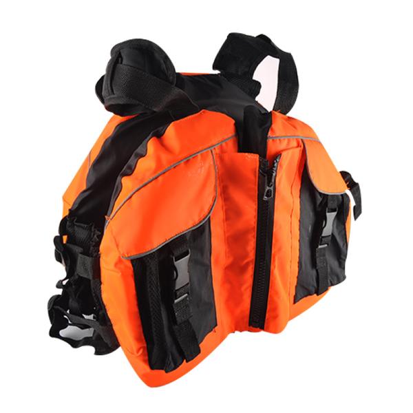 Revestimento de vida adulto do equipamento de segurança do caiaque, cor da laranja da engrenagem da segurança da canoa