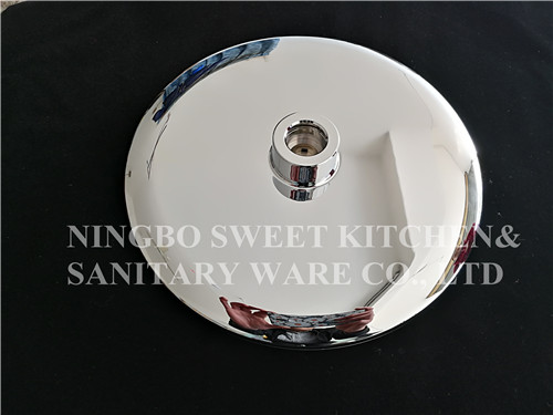 chrome plating shower head hand shower set round overhead shower rain shower ABS material bathroom shower