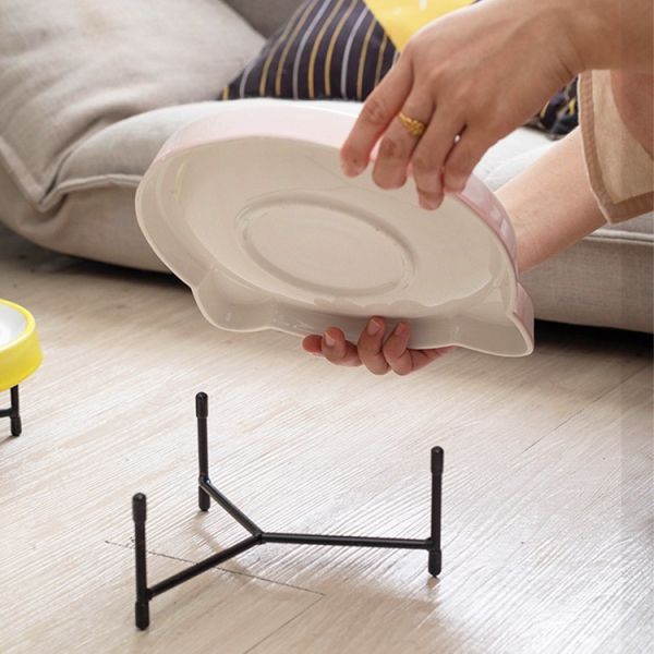 Кот таза собаки щенка любимца таза еды медленный ограничивать собаки шара кота шара еды керамический анти- медленный ест