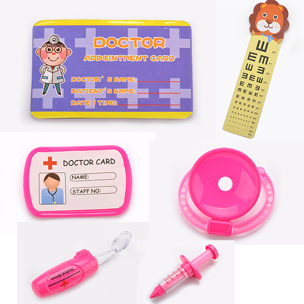 Colorful Pretend Play Medical Kit 17 Pcs , Children's Toy Medical Case