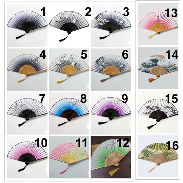 [I AM YOUR FANS] in Stock Personalized Wedding Hand Fan Bamboo Silk Fan