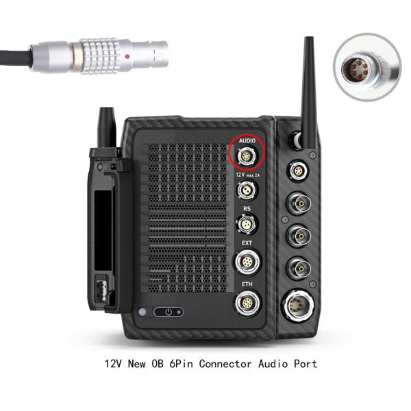 25 Inches Arri Alexa Mini Audio Cable XLR 3 Pin To 2 Keying 0B 6 Pin Male