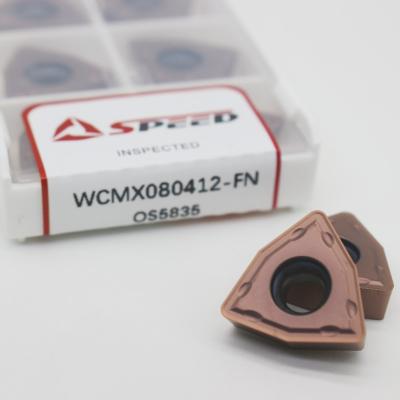 Cnc WC Style Wcmx Insert WCMX080412 High Finishing For Stainless Steel