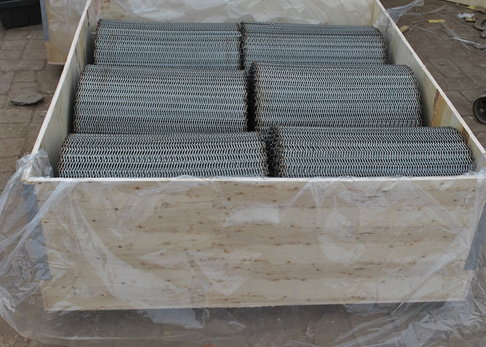 Тяжелый manganese Steel Balance Weave Spiral Wire Mesh Конвейерный ремень