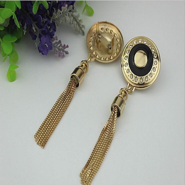 Luggage hardware accessories 40mm zinc alloy metal jewelry tassel pendant with drip glue