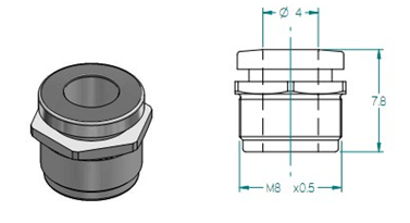 Miniature Brass Pneumatic Tube Fittings Straight / Branch Tee Type