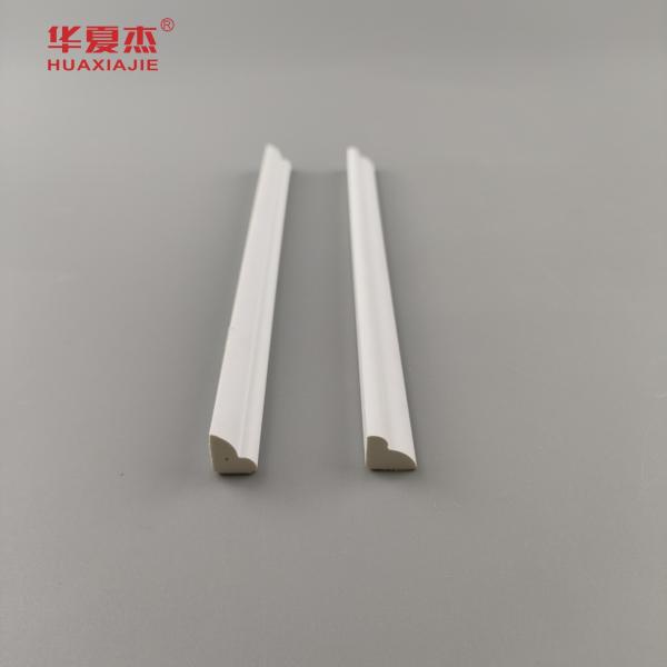 Crown Molding White Plastic Extrusion Profiles For Interior Decoration