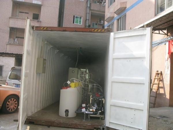                  Mobile Containerized Reverse Osmosis Sea Water Desalination Machine for Deep Well Water Irrigation             