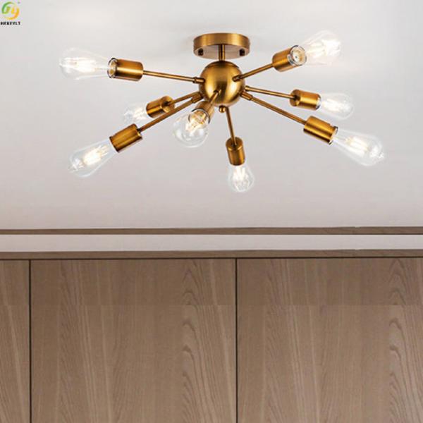 Iron Pendant Light Home Art Baking Paint Black LED Nordic Pendant Light