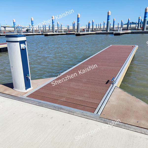 Espessura personalizada molhe do pontão de flutuação de Marina Aluminium Floating Dock Finger