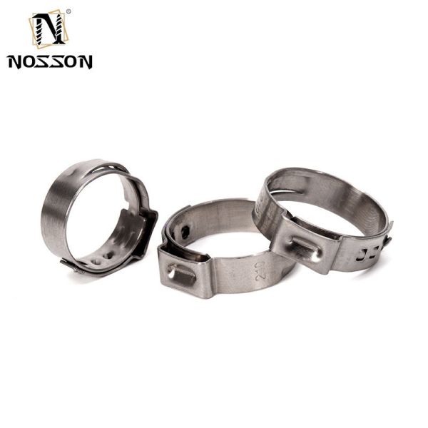 ZINC Finish Standard JIS Miniature Single Ear Hose Clamp Stainless Steel Welding Clamp for Heavy Duty Bolts Plain Surface