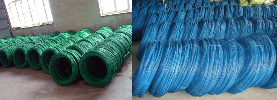 PVC RAL 6005 гальванизированный покрыл вязку железной проволоки 4.5mm