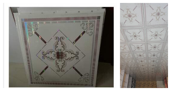 Плитки потолка ПВК высокой интенсивности белые для цветов/картин ванных комнат различных