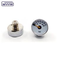350 bar, jauge de pression en miniature 23 mm, monture arrière en laiton