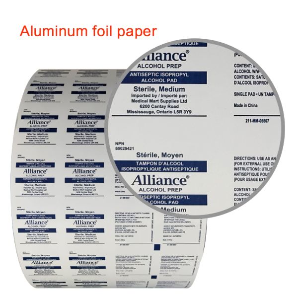 Medical Apparatus and Instruments Aluminum Foil Paper for Alcohol Prep Pads Packaging