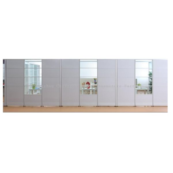 Adjustable strong moisture Aluminum frame Partition Walls with half-glass door