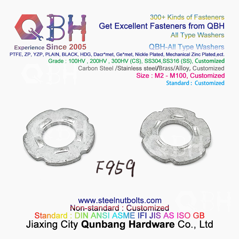 Плоская пружина QBH DIN125 DIN127 F436 F436M F959 F959M DIN434 DIN436 NFE25-511 типа Все сплющила Toothed круглую квадратную шайбу