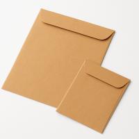 Logotipo personalizado sobre de papel Kraft sobre de oro para envío, embalaje y envío