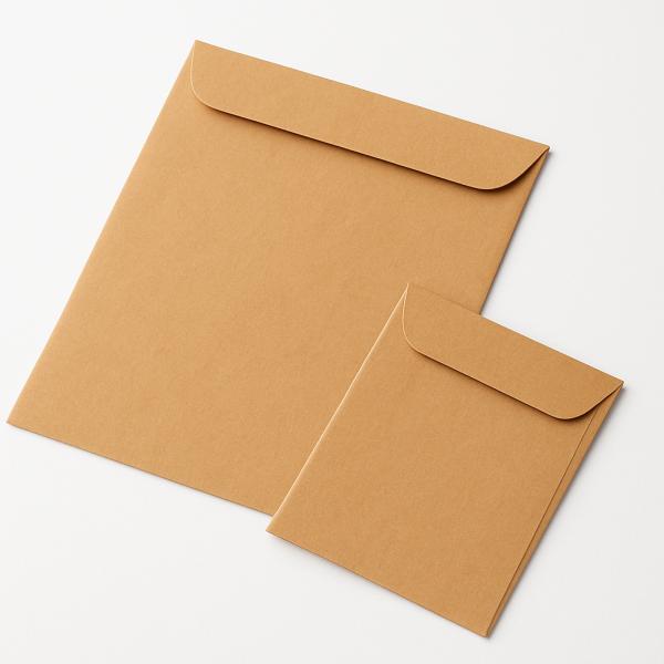 Custom Logo Kraft Paper Envelope Gold Envelope For Shipping , Packaging And Mailing