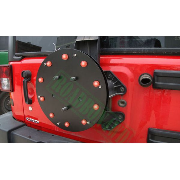 Black Metal Spare Tire High Position Stop Light Rear Spare Tire Break Light for Jeep Wrngler