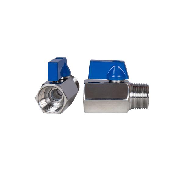 Stainless steel mini ball valve NPT or BSP ,male to female,shut off valve