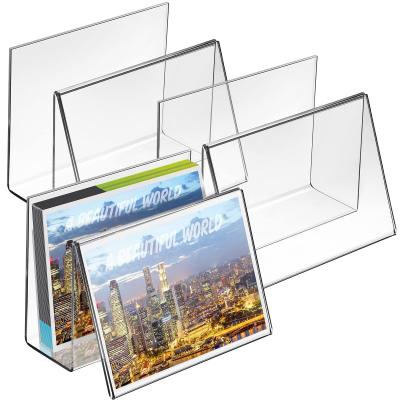 Postcard Acrylic Greeting Card Display Holder Business Rack Index Card Organizer Desk Table  7.09 X 5.31 X 3.54