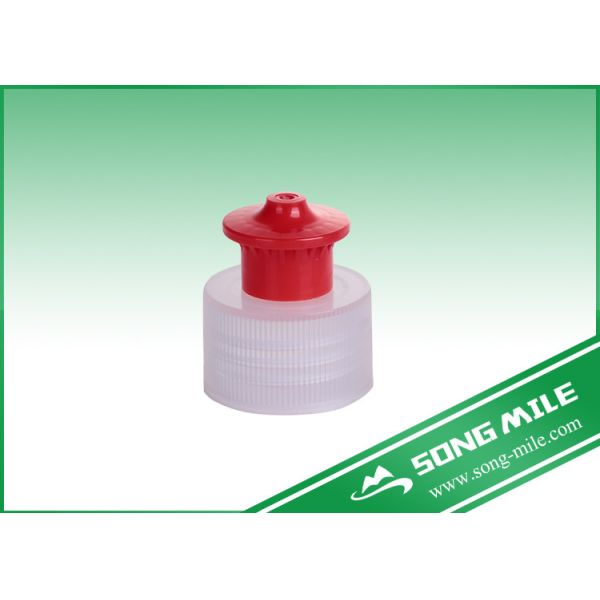 Plastic Push Pull Cap Aluminum Water Bottle Top Cap 28mm