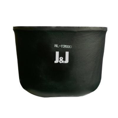 Silicon Carbide Graphite Oval Crucible Metal Melting Oxidation Chemical Resistance