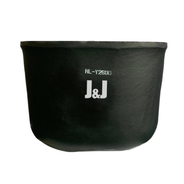 Silicon Carbide Graphite Oval Crucible Metal Melting Oxidation Chemical Resistance