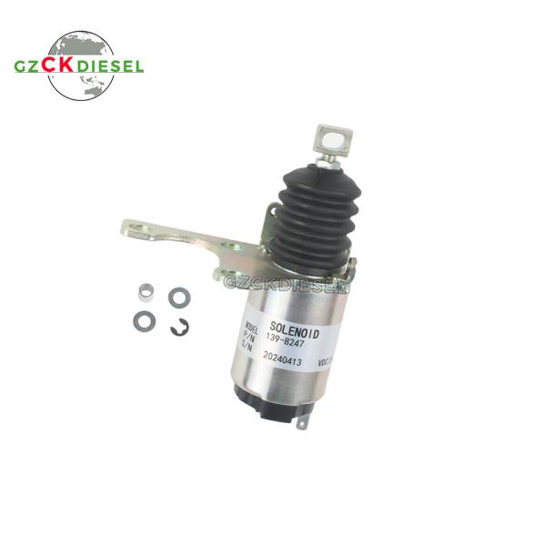 Ventilateur solénoïde d'arrêt 139-8247 1398247 pour la chenille CAT C-9 C9 3126E C7 Moteur 305.5 306 307B 307C Excavateur
