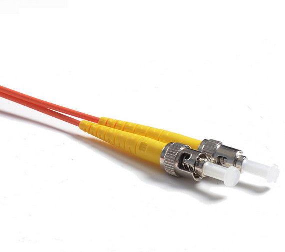 62.5 / 125 Duplex Orange Fiber Optic Patch Cord , 5Mtrs PVC Lc To Sc Fiber Cable 1310nm / 1550nm Wavelength
