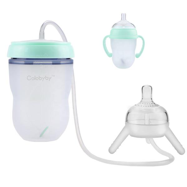 250ml Baby Feed Self Feeding Bottle Silicon On The Go Feeding Bottle