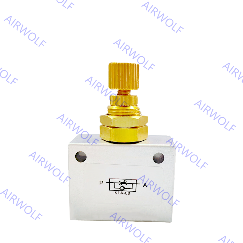 KLA-06, KLA-08, KLA-10 KLA Series one-way Air Flow Control Check Valve 1/8, 1/4, 3/8